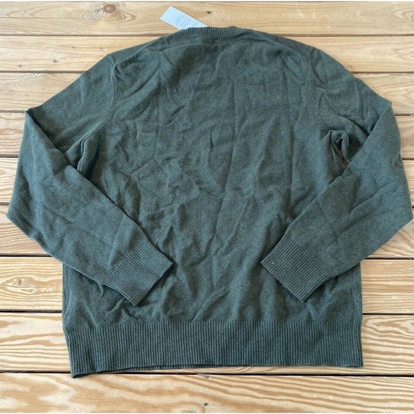 NWT $98 Calvin Klein Crew Neck Sweater Size Medium Men’s Green Pullover - Picture 2 of 9